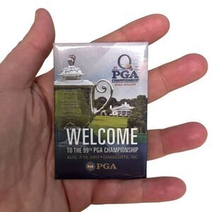 2017 PGA Championship Quail Hollow Pin Official Logo Rectangle 2017 Charlotte NC